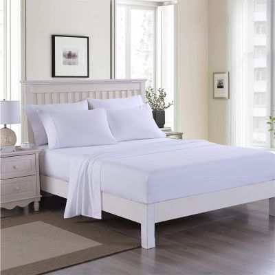 JML Bed Sheet, 6 Pieces King Sheet Set Deep Pocket Up to 14" - Hotel Luxury Collection 3000 Series Microfiber, Soft Breathable Wrinkle & Fade Resistant Bedding Set, White