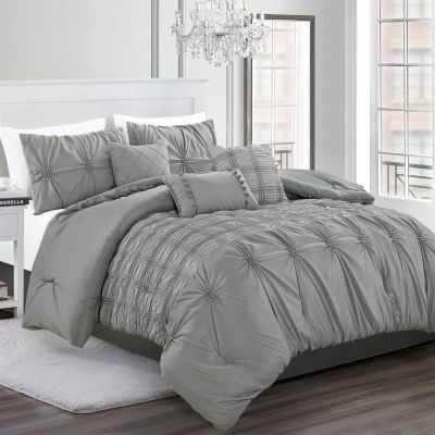 7 Pieces Bedding Comforter Set Bed in a Bag