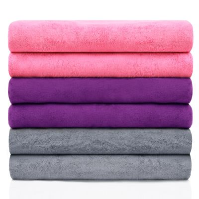 JML Bath Towel (6 Pack, 27" x 55") - Super Absorbent, Fast Drying, Multipurpose for Bath, Swimming, Fitness, Sports, Yoga