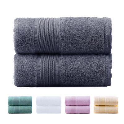 Jml Bamboo Bath Towels 2 Piece Luxury Bath Towel Set for Bathroom(27"x55") Hypoallergenic, Soft and Absorbent, Odor Resistant, Skin Friendly(Grey)