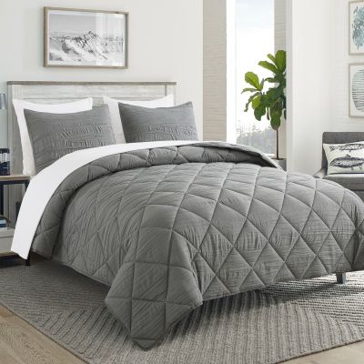 3 Pieces Quilted Comforter Set With Pillow Cases