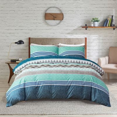 JML Duvet Cover Set 3 Piece-Printed Microfiber Comforter Cover with Zipper Closure W-10