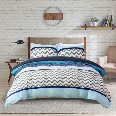 JML Duvet Cover Set 3 Piece-Printed Microfiber Comforter Cover with Zipper Closure