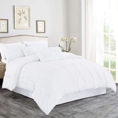 7 Pieces Bedding Comforter Set Bed in a Bag