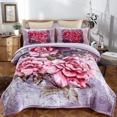 JML Sherpa Flannel Blanket, 3-Piece Fleece Blanket King with Pillow Shams, Poney