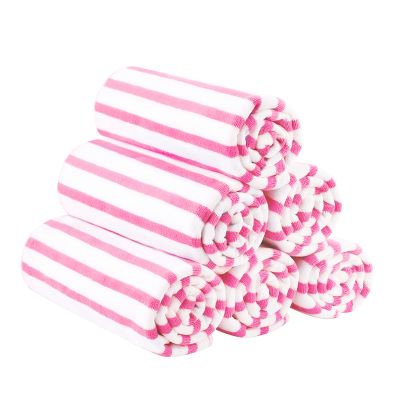 JML Microfiber Bath Towel Sets, 27" x 55" -Extra Absorbent, Fast Drying, Multipurpose for Swimming, Fitness, Sports, Yoga, 6 Pack-Pink