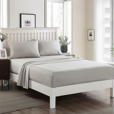 JML Bed Sheet, 4 Pieces Deep Pocket Up to 14" - Hotel Luxury Collection 3000 Series Microfiber, Soft Breathable Wrinkle & Fade Resistant, Hypoallergenic Bedding Set, Grey