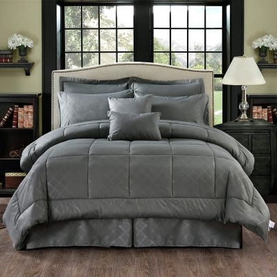 JML Comforter Set, 10 Piece Microfiber Bedding Comforter Sets with Shams